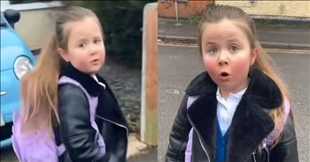 <p>A little girl has some big opinions, and her hilarious complaints are too funny to miss. The young lady has several thoughts and takes on subjects she feels compelled to share. Watch the short but hysterical clip to hear some of her opinions on a few pressing matters.</p>

<p>Being a parent is one of the biggest blessings. No parent would say otherwise because they realize their lives are immediately made exceedingly better due to their children&rsquo;s presence. Children add so much love and joy to every household. Children are truly a gift from the Lord above and should be treated as such.</p>

<p>Additionally, children usually make for good entertainment. Especially when they are learning to walk and talk, children say and do some of the most hilarious, unexpected things. Occasionally, they leave you doubled over laughing, gasping as you attempt to catch your breath. A <a href="https://www.youtube.com/shorts/AEnGlsnXbZg">clip posted on YouTube</a> is a perfect example of how children are often some of the funniest people you&rsquo;ll ever meet.</p>

<p>In the video, a young woman walks briskly to school. However, she has some bones to pick, some things to get off her chest. She starts by mentioning that her heavy breathing, coughing and tired state are not her fault but someone else&rsquo;s.</p>

<p>&ldquo;You made me carry my bag,&rdquo; she says to the person behind the camera. &nbsp;&ldquo;It&rsquo;s got a water bottle. It&rsquo;s got an apple. Do you understand how much kilos they weigh?&rdquo;</p>

<p>Still upset about the weight on her shoulders, she adds, &ldquo;It&rsquo;s like a backpack in a backpack.&rdquo;</p>

<p>Later, she mentions how her day is not all fun and games. Not everything is as easy as she might make it seem.</p>

<p>&ldquo;School is hard work, you know?&rdquo; the exasperated child says.</p>

<p>The rest of the hilarious video is of the tiny girl mentioning how her backpack is heavy.</p>

<p><em><strong><a href="https://www.godtube.com/bible/proverbs/22-6">Proverbs 22:6</a></strong> &ldquo;If a child is trained up in the right way, even when he is old he will not be turned away from it.&rdquo;</em></p>
