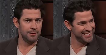 <p>John Krasinski says his kids don&rsquo;t believe he&rsquo;s an actor, and the reason is hilarious. The &ldquo;Office&rdquo; star shared a hysterical story that perfectly illustrates why his children have difficulty seeing their father as an actor. Check out the short but laugh-out-loud video to hear why John&rsquo;s children don&rsquo;t think their dad is the acting type.</p>

<p>&ldquo;The Office&rdquo; is easily one of the most beloved television sitcoms of all time. It&rsquo;s a show that can be watched multiple times, and the jokes will never get old and tired. It&rsquo;s so quotable and can keep you laughing long after an episode ends. Also, Michael Scott, as the boss who desperately wants to be best friends with his co-workers, is arguably the best television character ever.</p>

<p>In addition to Michael, one of the main characters was Jim, played by John Krasinski. &ldquo;The Office&rdquo; was a springboard for John, who has gone on to star in movies and television shows. That show was big for his career, but as John says, &ldquo;The Office&rdquo; has hilariously caused some problems and confusion for his kids.</p>

<p><a href="https://www.youtube.com/shorts/9lWxaB3UwG0">In a clip posted on YouTube</a>, John explains to Stephen Colbert why his children do not think he is an actor. It all has to do with his time on &ldquo;The Office.&rdquo; His kids have no issue believing their mother and John&rsquo;s wife, Emily Blunt, is an actress. They&rsquo;ve seen her in the most recent &ldquo;Mary Poppins&rdquo; movie.</p>

<p>&ldquo;Well, Emily had a head start by being in Mary Poppins,&rdquo; he said. &ldquo;My kids thought she had married me out of charity. They&rsquo;re like, &lsquo;You&rsquo;re so nice to marry an accountant. Like that&rsquo;s so nice of you.&rsquo; &lsquo;Cause they don&rsquo;t know what I do.&rdquo;</p>

<p>Later in the clip, he explains an interaction that explains why his children are a little confused as to what their father does.</p>

<p>&ldquo;I was walking them to school one day, and this guy came up, and he was very nice,&rdquo; John said. &ldquo;And he came up, and he went, &lsquo;John from &ldquo;The Office!&rdquo; And I went, &lsquo;Yeah,&rsquo;&rdquo; and he goes, &lsquo;Oh my God, it&rsquo;s so good to see you!&rsquo; And I said, &lsquo;Thanks!,&rdquo; and we kept walking. And she said, &lsquo;So, do you work with him?&rsquo; And I went, &lsquo;No.&rsquo; And she goes, &lsquo;Why are you lying to me?&rsquo; And I said, &lsquo;I&rsquo;m not lying to you.&rsquo; And she goes, &lsquo;He just said he knows you from &ldquo;The Office.&rdquo;</p>

<p><em><strong><a href="https://www.godtube.com/bible/job/8-21">Job 8:21</a></strong> &ldquo;The time will come when your mouth will be full of laughing, and cries of joy will come from your lips.&rdquo;</em></p>
