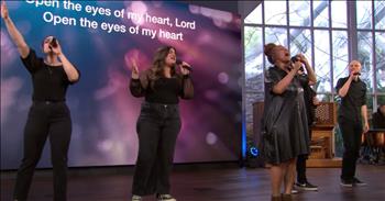 <p>The Hour of Power Choir and Worship Team performs a moving performance of &lsquo;Open the Eyes of My Heart.&rsquo; Through praise, soul, and worship, Hour of Power brings inspiration into our daily life. &nbsp;</p>

<p>The Hour of Power Choir and Worship Team is led by pastor, Bobby Schuller. Their outreach is huge, with millions of people tuning in to listen to their music as well as to hear their sermons each week. The Hour of Power Choir and Worship Team did not write &lsquo;Open the Eyes of My Heart,&rsquo; however, they don&rsquo;t neglect in giving the song the respect it deserves. By adding in their own soulful sound, it brings calmness to the listener&rsquo;s heart.&nbsp;</p>

<p>&lsquo;Open the Eyes of My Heart&rsquo; was originally performed by Michael W. Smith in 2001. The Hour of Power Choir and Worship Team doesn&rsquo;t take away anything from the original song, but rather adds in more praise. Throughout the video, we see this to be true as each of the singers, including the lead singers, are swaying in worship and lifting their hands in praise. All of their music is performed for the glory of God and to lift up praise to His Name.&nbsp;</p>

<p>&lsquo;Open the eyes of my heart, Lord<br />
Open the eyes of my heart<br />
I want to see You<br />
I want to see You&rsquo;</p>

<p>Similar to the lyrics of this song, we need to ask the Lord to open the eyes of our heart. Ask Him to help you see Him. Our entire life should be dedicated to Him as we would not be here today if it wasn&rsquo;t for Him. He is our song, our praise, and our great King. The Lord is faithful and He will open the eyes of our heart in order for us to see Him.</p>

<p><em>&ldquo;Open my eyes that I may see wonderful things in your law&rdquo; <strong><a href="https://www.godtube.com/bible/psalms/119-18">Psalm 119:18</a></strong></em><br />
&nbsp;</p>
