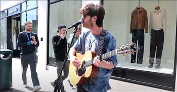 <p>Gabriel Bond performs a seamlessly blended mash-up of two beloved songs from ABBA and the Beatles. Performing &lsquo;Mamma Mia&rsquo; and &lsquo;Here Comes the Sun,&rsquo; Gabriel wows his audience with a new sound to these two classic songs.&nbsp;</p>

<p>Gabriel Bond is a Kiwi/Irish songwriter and singer. He has performed other songs, including &lsquo;Survivor,&rsquo; &lsquo;Temporary Insanity,&rsquo; and &lsquo;Lights Burn Low.&rsquo; Through his performances, it is clear he has a calling for music and loves the work he does. His passion and love for music shine through in all of his pieces. Whether it is a song he has written or a song he covers, Gabriel gives it his all.&nbsp;</p>

<p>When Gabriel chose to perform &lsquo;Mamma Mia&rsquo; by ABBA with &lsquo;Here Comes the Sun&rsquo; by the Beatles, he did not choose lightly. These are both weighty songs that he could have easily under-delivered on. However, Gabriel blends these two pieces into a fantastic mash-up that keeps the audience engaged. Operating as a one-man band, Gabriel plays his guitar and sings to his heart&rsquo;s content.&nbsp;</p>

<p>After a guitar solo, Gabriel switches from &lsquo;Mamma Mia&rsquo; to &lsquo;Here Comes the Sun,&rsquo; but he also returns again to &lsquo;Mamma Mia.&rsquo; Both of these songs are different lyrically, vocally, and musically, yet Gabriel blends them together beautifully. Walkers passing by take notice of his performance on this sunny day. His rendition of these two songs demonstrate to us how anyone can bring happiness to someone else&rsquo;s day. Even if we are only listening to this song online, we can be lifted up with happiness.&nbsp;</p>

<p>&lsquo;Here comes the sun, doo, dun, doo, doo<br />
Here comes the sun<br />
It's all right<br />
It's all right&rdquo;&rsquo;</p>

<p>These lyrics from &lsquo;Here Comes the Sun&rsquo; leave us with some words to think over. The sun will come and everything will be alright. All of this is because of God. He causes the sun to rise each day and tells it to set each night. All is well and all is right because God is in control.&nbsp;</p>

<p><em>&ldquo;From the rising of the sun to the place where it sets, the name of the Lord is to be praised&rdquo; <strong><a href="https://www.godtube.com/bible/psalms/113-3">Psalm 113:3</a></strong></em></p>
