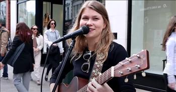 <p>There&rsquo;s something captivating about a voice that stops you mid-step, and that&rsquo;s exactly what happened when Vicka, a young woman, stuns with a beautiful cover of &lsquo;Can&rsquo;t Take My Eyes Off You.&rsquo; She took to the streets of Dublin and this gifted young singer-songwriter delivered a version that was nothing short of magical.</p>

<p>Originally recorded by Frankie Valli in 1967, &lsquo;Can&rsquo;t Take My Eyes Off You&rsquo; has remained a beloved staple of pop music for over five decades. The song was <a href="https://en.wikipedia.org/wiki/Can%27t_Take_My_Eyes_Off_You#:~:text=%22Can't%20Take%20My%20Eyes,gold%20record%20and%20reaching%20No.">written</a> by Bob Crewe and Bob Gaudio and nearly didn&rsquo;t get released at all. But when it finally hit the airwaves, it skyrocketed to <a href="https://en.wikipedia.org/wiki/Can%27t_Take_My_Eyes_Off_You#:~:text=%22Can't%20Take%20My%20Eyes,gold%20record%20and%20reaching%20No.">No. 2</a> on the Billboard Hot 100, becoming one of Franki&rsquo;s most iconic solo hits. Over the years, the tune has been covered by everyone from Lauryn Hill to Andy Williams, yet it continues to strike a chord with new generations.</p>

<p>&lsquo;You're just too good to be true</p>

<p>Can't take my eyes off of you</p>

<p>You'd be like Heaven to touch</p>

<p>I wanna hold you so much;</p>

<p>With the hum of city life behind her, Vicka&rsquo;s soulful voice rang out with a blend of confidence, charm, and heart. Her performance captured the attention of passersby and the internet alike. It&rsquo;s no surprise. Her voice, paired with the timeless classic, created a moment that felt fresh, familiar, and impossible to ignore.</p>

<p>One <a href="https://www.youtube.com/watch?v=6FFoEC5IXf0&amp;list=RD6FFoEC5IXf0&amp;ab_channel=DublinCityToday">viewer</a> put it perfectly: &ldquo;This is what happens when you pick the right song for your voice &ndash; magic happens. Great song choice, loads of charisma and mesmerizing from start to finish.&rdquo;</p>

<p>Another <a href="https://www.youtube.com/watch?v=6FFoEC5IXf0&amp;list=RD6FFoEC5IXf0&amp;ab_channel=DublinCityToday">commented</a>, &ldquo;Lively &amp; melodic with bags of fun added in, a truly great performance... I have a feeling Vicka was holding back a little too.&rdquo; Could it be? If she&rsquo;s holding back, we can only imagine what&rsquo;s to come from this talented young woman.</p>

<p>We hope you enjoyed this heartwarming performance as much as we did. It&rsquo;s always a joy to see incredible talent shared in unexpected places, reminding us that sometimes the most beautiful moments happen right in the middle of everyday life. Be sure to like, share, and follow for more uplifting videos just like this one!</p>

<p><em><strong><a href="https://www.godtube.com/bible/james/1-17">James 1:17</a></strong> "Every good and perfect gift is from above, coming down from the Father of the heavenly lights, who does not change like shifting shadows."</em></p>
