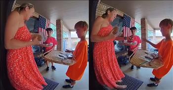 <p>Youngsters were stunned by a woman&rsquo;s unexpected generosity and kindness. The two young men could not believe their good fortune when a woman gave them quite a tip. Watch the short but heartwarming clip to see how the two youngsters reacted when the woman surprised them with some generosity and kindness.</p>

<p>Unfortunately, the world we live in is often a sad, lonely and cold place. Many people seem to be able to treat one another with a surprising amount of hatred and cruelty. Don&rsquo;t believe me? Simply look at social media. Minutes after logging into popular social media platforms like X (formerly Twitter), Facebook and Instagram, you&rsquo;re likely to find some of the most profane, cold-hearted and vile things you&rsquo;ve ever encountered.</p>

<p>Our world suffers from an incredible shortage of kindness, love and generosity. Often, people seem only concerned about themselves &ndash; everyone from our elected officials to our coworkers. So, when someone does something with the well-being of others in mind, it can be surprising and a bit jarring. Those acts and surprises also help restore our faith in humanity, even for just a little while.</p>

<p><a href="https://www.youtube.com/shorts/84Gt7VGIEXw">A clip posted on social media</a> captures one of those special, unexpected moments when someone shows kindness and love to someone. The video is of two young men selling cookies to a middle-aged woman. She quickly looks through their baked goods for sale and eventually settles on three bags of cookies.</p>

<p>After making her decision, the woman hands one of the young men some money and tells them to &ldquo;keep the change.&rdquo; Both young men cannot believe what she has just done.</p>

<p>&ldquo;Thank you!&rdquo; they both respond.</p>

<p>Their excitement continued as they left the front porch. They could be heard talking about the large tip for quite some time.</p>

<p>&ldquo;Did that just happen?&rdquo; one of them asks.</p>

<p>Later, before the clip ends, one hilariously mentions that they are now financially well off.</p>

<p>&ldquo;Oh my gosh!&rdquo; one child says. &ldquo;We&rsquo;re rich!&rdquo;</p>

<p>We never know how much a simple act of kindness and love will impact someone.</p>

<p><em><strong><a href="https://www.godtube.com/bible/galatians/6-10">Galatians 6:10</a></strong> &ldquo;So then, as we have the chance, let us do good to all men, and especially to those who are of the family of the faith.&rdquo;</em></p>
