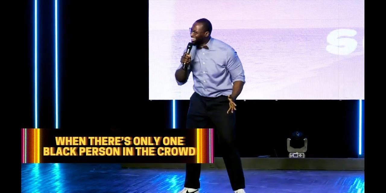 <p>Comedian Mike Goodwin on when there&rsquo;s only one black person in the crowd&hellip;</p>
