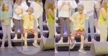 <p>During a class performance, a young man surprised many with his jaw-dropping dance moves. From the crowd's reaction, it was clear no one was expecting to see those types of dance steps during the school performance. Watch the short but stunning clip to see the youngster&rsquo;s fancy footwork and hear how the audience responded.</p>

<p>Dance is one of the toughest, if not the most difficult, art forms. Some people study and practice dance for years and still may only be a passable dancer. It requires many hours of intense, highly focused practice and determination. It also doesn&rsquo;t hurt if you have some natural athleticism and talent.</p>

<p>When dance is done poorly, and someone clearly has no idea what they are doing on the dance floor, it&rsquo;s easily one of the worst sights in the world. However, when someone possesses some talent and knows what to do on the dance floor, it can be one of the most impressive, captivating sights. That was what happened when one young man unexpectedly demonstrated his fancy footwork during a school performance.</p>

<p>In the <a href="https://www.youtube.com/watch?v=p1nOK5SXTSI">video posted on YouTube</a>, the young man and his class were on stage singing and dancing when he did something unexpected. The little ones were performing &ldquo;Best Day of My Life&rdquo; by American Authors. Everything was going as planned until the song reached the chorus. That is when the young man in the front row decided to bust a move and add something extra to their performance.</p>

<p>Soon after the young man began demonstrating his smooth moves, the crowd let out a handful of laughs and giggles. They were clearly not expecting to see someone move about the stage with such skill.</p>

<p>He was definitely enjoying his time on stage and took full advantage of his moment in the spotlight.</p>

<p><em><strong><a href="https://www.godtube.com/bible/psalms/149-3">Psalm 149:3</a></strong> &ldquo;Let them give praise to his name in the dance: let them make melody to him with instruments of brass and corded instruments of music.&rdquo;</em></p>
