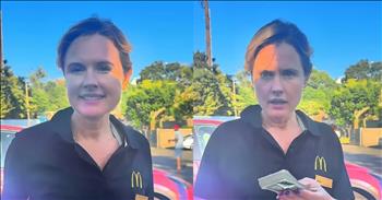 <p>A McDonald&rsquo;s employee shows incredible kindness and is instantly rewarded in a way she never expected. Some stories are soft like sunrise. They slip in when you least expect them, wrapping themselves around your heart before you even realize you&rsquo;re weeping. This one began with a humble question, a Happy Meal, and a woman in a McDonald&rsquo;s uniform who just wanted to be kind.</p>

<p>She was working the window, the kind of everyday hero we don&rsquo;t often notice&mdash;hair pulled back, shirt tucked in, wearing the grease and grace of a fast food shift. Maybe she&rsquo;d had a hard morning. Maybe rent was due. Maybe her feet ached in shoes that had lost their cushion months ago. But still, she smiled.</p>

<p>When she walked out to the car to deliver one of the meals they had ordered, she expected to deliver it and walk back to her work. But then the question came, a bit sideways. &ldquo;Could we borrow $10 for a Happy Meal?&rdquo; the dad <a href="https://www.youtube.com/shorts/C8uHkpmd-3c">asked</a> gently. Her eyebrows furrowed, unsure. Borrow money from her? At her job? But then&mdash;then she looked, really looked, and saw the sweetness in the family. The little one&rsquo;s hopeful eyes were sitting in the backseat. Something softened. Without hesitation, she nodded and <a href="https://www.youtube.com/shorts/C8uHkpmd-3c">said</a>, &ldquo;I&rsquo;ll buy it for you.&rdquo;</p>

<p>Kindness is just like that: quiet, unassuming, and willing, with no questions and no judgment&mdash;just love.</p>

<p>She turned to walk away to cover the cost with her card. But then&mdash;she heard it: &ldquo;Wait. Don&rsquo;t go.&rdquo; She paused, thinking maybe he wanted to change the order. Maybe he was embarrassed. Instead, he handed her a handful of cash. A total of $1,000. He looked her in the eye and <a href="https://www.youtube.com/shorts/C8uHkpmd-3c">said</a>, &ldquo;It was a test. We just wanted to see if someone would help.&rdquo; And she passed.</p>

<p>Oh, how she passed&mdash;with flying colors of grace and compassion. Her hand trembled as she held the cash. Tears brimmed, but she blinked them back. Because sometimes the world surprises you, and when it does, you don&rsquo;t want to miss a single second of it.</p>

<p>McDonald&rsquo;s workers are paid decently, but we all know decently isn&rsquo;t the same as &ldquo;enough.&rdquo; And yet, she was willing to give what little she had, simply to show love. It&rsquo;s these moments that heal the world. The small, unseen decisions to be generous. The yes when it would&rsquo;ve been easier to say no. The instinct to see people not for what they can give, but for who they are. She was willing to help, and what she received in return was a gift. She received hope. Kindness always comes back, always multiplies, and always matters. And sometimes it shows up in the form of nuggets and apple slices, with $1,000 in thank-you tucked quietly behind it.</p>

<p>Let&rsquo;s be those people. The ones who see. The ones who stop. The ones who say yes. The ones who change the world, one small act at a time.</p>

<p><em>&ldquo;Give, and it will be given to you. A good measure, pressed down, shaken together and running over&hellip;&rdquo; <strong><a href="https://www.godtube.com/bible/luke/6-38">Luke 6:38</a></strong></em></p>

