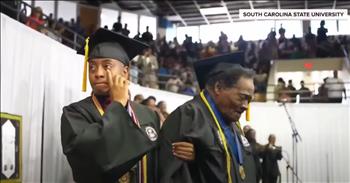 <p>An 80-year-old graduated from college and has proven that it&rsquo;s never too late to learn. The elderly gentleman participated in the graduation ceremonies, where he walked across the stage and picked up his diploma. Watch the short but heartwarming clip to see the man graduate from college and fulfill his promise.</p>

<p>We all get a little older with every passing day, hour, minute and second. &nbsp;As much as people may try to slow down and even reverse time, it stops for no one. So, because time continually marches forward, aging is a process that impacts everyone.</p>

<p>Since aging can&rsquo;t be stopped or avoided, we have two options. We can either fret and worry about aging and allow it to keep us from enjoying the time God has given us. Or we can use our time on this Earth and make the most of it. Time is our most precious commodity, and once it&rsquo;s gone, we&rsquo;ll never get it back. We won&rsquo;t be able to recover a single second of lost time.</p>

<p><a href="https://www.youtube.com/watch?v=LaHDpE6VGsk">A clip posted on YouTube</a> shows an elderly gentleman, an 80-year-old man, who decided to use the time he&rsquo;d been given for something good and worthwhile. Linwood Riddick demonstrated that no one is too old to learn something new. He graduated from South Carolina State University. That special, heartwarming and tear-jerking moment was the fulfillment of a promise he had made to himself.</p>

<p>The video mentions that Linwood was forced to put his educational aspirations on hold because of his military service and because of segregation. But he persevered, saw it through, walked across that stage and became a college graduate!</p>

<p>He looks as if he&rsquo;s about to tear up! Linwood can serve as an inspiration to others, proving that we are never too old to learn something new.</p>

<p><em><strong><a href="https://www.godtube.com/bible/ecclesiastes/7-12">Ecclesiastes 7:12</a></strong> &ldquo;Wisdom keeps a man from danger even as money does; but the value of knowledge is that wisdom gives life to its owner.&rdquo;</em></p>
