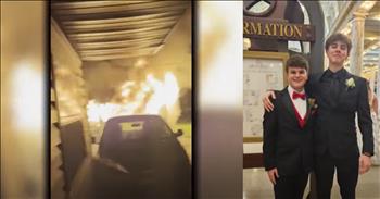 <p>A group of courageous teenagers helped rescue a family from a burning house. The four teenagers were driving by when they spotted the engulfed structure and leaped into action. Watch the short but powerful clip to hear about the quick-thinking, heroic and life-saving actions of the band of youngsters.</p>

<p>Professional athletes and those who appear on television or on the big screen and recite lines written by someone else are not heroes. Nor will you find any heroic individuals occupying the halls of Congress or the Oval Office. Primarily, those people act out of selfish ambition and are motivated by fame and glory. Of course, we all know that true, genuine heroes act selflessly and for the good of others.</p>

<p><a href="https://www.youtube.com/watch?v=YIuVGufp39w">A clip posted on YouTube</a> tells of the heroic deeds of a group of high school students. The four high school juniors were on their way home from prom. They happened to be driving by when they spotted the frightening scene: an entire house engulfed in flames. Instead of simply driving by, they stopped and offered their much-needed and life-saving assistance.</p>

<p>One teenager immediately dialed 911 to alert first responders of the emergency, while another approached the residence, started pounding on the door and implored the family to evacuate the structure. The clip mentions that one young man helped to safely guide the family&rsquo;s children to the other side of the street, away from the fire.</p>

<p>Thankfully, no one was injured, and everyone got out of the house safely. Later, the local fire department confirmed what everyone already knew: that those four teenagers were heroes, and their actions helped save that family.</p>

<p>But there is more to the story, and it shows how God puts the right people in the right place at the right time. The video points out that the father of one of the young men who assisted in the heroic rescue is a police officer and has also been an EMS first responder.</p>

<p><em><strong><a href="https://www.godtube.com/bible/philippians/2-4">Philippians 2:4</a></strong> &ldquo;Not looking everyone to his private good but keeping in mind the things of others.&rdquo;</em></p>
