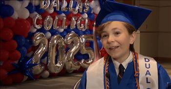 <p>A 13-year-old who loves learning has graduated from college. Not even old enough to drive, this young man already has a college degree. Watch the short but awe-inspiring clip to see and hear about this young man&rsquo;s incredible educational achievement.</p>

<p>An education is something that will forever and always remain incomplete. Regardless of the number of degrees someone may possess, there will always be more to learn. More facts, figures and information exist than we currently know and understand, making learning a never-ending process.</p>

<p>Learning is an ongoing, lifelong procedure. That&rsquo;s why you are never too old to learn something new, and as one little guy has demonstrated, you are never too young, either. <a href="https://www.youtube.com/watch?v=DJ1WRt6YupQ">A clip posted on YouTube</a> tells of a 13-year-old, Beckett Potter, who graduated from a college in Dallas, Texas.</p>

<p>As the video explains, Beckett started high school at just 11 years old, and because of dual-credit classes, he completed an associate&rsquo;s degree. Graduating from college is always an impressive accomplishment that should be recognized and celebrated. It becomes all the more impressive when the diploma recipient is not even old enough to drive a car.</p>

<p>In an interview, the impressive young man thanked his teachers and professors for helping him succeed in the classroom.</p>

<p>&ldquo;For as long as I can remember, learning has always been one of the best parts of life,&rdquo; Beckett said. &ldquo;And, you know, I just enjoy reading and learning&hellip;And because of my amazing teachers, and now professors, as I&rsquo;m here at Dallas College, I&rsquo;m really grateful that they&rsquo;ve been able to further my educational journey,&rdquo; he said.</p>

<p>The video mentioned that Beckett now has plans to move on to a four-year school and major in engineering.</p>

<p>Whether it be engineering, mathematics or some other field, whatever degree this young man ultimately decides to pursue, he will assuredly succeed and do well.</p>

<p><em><strong><a href="https://www.godtube.com/bible/proverbs/18-15">Proverbs 18:15</a></strong> &ldquo;The heart of the man of good sense gets knowledge; the ear of the wise is searching for knowledge.&rdquo;</em></p>
