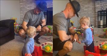 <p>A toddler had a priceless response after committing multiple traffic violations. When confronted by the police officer during the traffic stop, the young man did the only thing he could do in that situation. Watch the short but hysterical clip to hear every law the youngster broke and to see how he reacted when his law-breaking ways had finally caught up to him.</p>

<p>Everyone loves the ability to move about freely and to do their own thing without the assistance of others. No one wants to rely on someone else for their transportation needs. That&rsquo;s why driving and obtaining a driver&rsquo;s license are so freeing. It is, quite literally, freedom.</p>

<p>However, with every privilege, there are rules and laws that must be followed, and driving is no exception. Failing to adhere to these numerous laws can and will result in a citation, a fine, and possibly even arrest and jail time. So, knowing the consequences, it&rsquo;s best to follow all traffic laws (yes, even the speed limit).</p>

<p><a href="https://www.tiktok.com/@maceychell/video/7489550452716227886">A hilarious clip posted on social media</a> shows what happens when the rules of the road are broken. In the clip, even a toddler learns he must follow the law. The police officer, the boy&rsquo;s father, shows no mercy on the little one. He points out every little infraction committed by the child, even pointing to the lack of a license plate on his toy car.</p>

<p>After the short interaction with the tiny driver, the officer starts writing out one ticket after another. While obviously not pleased about the situation, the child takes every ticket without argument. When you&rsquo;ve committed that many infractions and broken an endless number of laws, it&rsquo;s best just to be quiet and accept the consequences.</p>

<p>However, near the end of the video, things take a dramatic and hysterical turn. The young man has had enough and decides to run away from the scene, causing the officer to give chase.</p>

<p><em><strong><a href="https://www.godtube.com/bible/ephesians/6-4">Ephesians 6:4</a></strong> &ldquo;And you fathers, do not make your children angry: but give them training in the teaching and fear of the Lord.&rdquo;</em></p>
