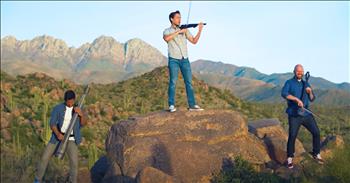 <p>You&rsquo;ve never heard Africa like this before. They get a stunning makeover in this trio&rsquo;s instrumental cover. No lyrics. No words. Just the soul-deep hum of strings stretched across time and desert air&mdash;and somehow, it&rsquo;s enough to make your heart sing.</p>

<p><a href="https://simplythreemusic.com/about">Simply Three</a>, the genre-defying trio made up of violin, cello, and bass, takes Toto&rsquo;s iconic anthem and turns it into something entirely their own&mdash;bold and sweet, with every note a sounding like a serenaded prayer across the dusty wild. The video opens with sweeping drone shots of a dusky, dry desert landscape, and it instantly takes me back to the red clay earth of Arizona, where I grew up. Sand and ruddy dirt, tall saguaros lifting arms to the sky like a chorus worshiping in stillness.</p>

<p>And then the strings begin.</p>

<p>No voices needed, because the guys playing these instruments speak. The bass thrums like a heartbeat. The cello dances and then soars. And the violin? It feels like sunlight spilling across a silent chapel&mdash;enough to make a bride pause and waltz barefoot down the aisle with joy. But if you listen to it long enough, you might feel like me; you might not know why you're crying, but you are.</p>

<p>Formed in <a href="https://simplythreemusic.com/about">2010</a>, Simply Three has built a kingdom of beauty with just strings and grit. They&rsquo;ve covered everything from Coldplay to Adele, stacking up over 330 million views on YouTube and being applauded by the likes of OneRepublic and Janelle Mon&aacute;e. Their music breathes life into familiar melodies, reminding us that sometimes, less really is more. No flashy gimmicks. No vocals. Forget the smoke, the lights, and everything else. They make it spectacularly simple. Just three artists, classically trained but wild with imagination, carrying a song like Africa into something deeper.</p>

<p>And maybe that&rsquo;s what we all need right now. Something familiar&mdash;but completely reimagined. A way back to joy. A holy hush that says, you&rsquo;re still allowed to dance, even here. So go ahead. Listen again. Maybe even waltz a little outside with your toes in the dirt. Let the desert wind and these beautiful strings remind you that wonder isn&rsquo;t lost. It&rsquo;s just been waiting&mdash;right here, in the music.</p>

<p><em>&ldquo;The desert and the parched land will be glad; the wilderness will rejoice and blossom. Like the crocus, it will burst into bloom; it will rejoice greatly and shout for joy.&rdquo; <strong><a href="https://www.godtube.com/bible/isaiah/35-1">Isaiah 35:1-2</a></strong></em></p>
