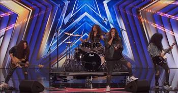 <p>Check out this talented band rock the stage at &lsquo;America&rsquo;s Got Talent&rsquo; with their bold take on Adele&rsquo;s &lsquo;Set Fire to the Rain.&rsquo; The group is called Girish and the Chronicles, and they brought the audience to their feet with this rock and roll cover. You will be blown away by this performance!</p>

<p>&lsquo;I let it fall, my heart<br />
And as it fell, you rose to claim it<br />
It was dark, and I was over<br />
Until you kissed my lips and you saved me&rsquo;</p>

<p>What a fantastic audition, one that this band has been working towards for many years.</p>

<p>&ldquo;We have been dreaming of performing in America ever since we got introduced to rock and roll,&rdquo; shares Girish and the Chronicles. &ldquo;This is the biggest opportunity of our lives. There&rsquo;s a million dollars at stake, so this has to go well.&rdquo;</p>

<p>Girish and the Chronicles start off with a bang, and the audience is absolutely stunned by the music and energy that the band brings to the stage. The audience immediately stands to their feet and starts clapping and dancing along to the music.</p>

<p>What an incredible performance of &lsquo;Set Fire to the Rain,&rsquo; and one that greatly impressed the judges.</p>

<p>&ldquo;I love that! You guys look amazing. You sound amazing,&rdquo; Sofia Vergara says. &ldquo;I mean the whole audition was on point.</p>

<p>&ldquo;I don&rsquo;t know what it is about you, but I think you&rsquo;re one of my favorite acts so far this season,&rdquo; says Mel B.<br />
&nbsp;<br />
&ldquo;I do like this kind of rock,&rdquo; Howie Mandel shares. &ldquo;You come from the other side of the globe which is so traditionally American. It was so beautiful.&rdquo;</p>

<p>And Simon shares his final thoughts with the band after their amazing audition. &ldquo;You can&rsquo;t fake the reaction behind us. What we just felt behind us from the audience was real. I could feel it. They liked you, we liked you. And your voice is really, really good by the way.&rdquo;</p>

<p>After four yeses from the judges, Girish and the Chronicles are on their way to the next round of AGT!</p>
