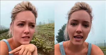 <p>One musician, Emily Ann Roberts, shared a powerful message about trusting and having faith in God and remembering and counting how He has blessed our lives. Her moving words are a terrific reminder to lean not on our power and understanding but instead to place our faith and trust in Him. Watch the short but powerful clip to hear her words and message that likely hit close to home for many.</p>

<p>The world is way too often a sad, cold and cruel place. Nearly everywhere we look, we are reminded of this fact. Turn on any evening news broadcast or log onto social media, and you&rsquo;ll see a hundred different ways how this is true. Dwelling and continually thinking and worrying about the lost and hopeless state of the world is enough to drive the sanest, most stable person crazy.</p>

<p>Worrying about things out of our control is not the answer. In Luke, Jesus says exactly this when he mentions that worry will not add a single hour to your life. Instead, cast your cares and concerns about Him, which was precisely what Emily said <a href="https://www.youtube.com/watch?v=lTgkfTYCU4k">in a clip posted on YouTube</a>.</p>

<p>&ldquo;I could wake up this morning and focus on all the things I wish I was doing instead of the things I get to do and the blessings that God has given me,&rdquo; she said while picking green beans. &ldquo;And if I focused on all that for too long, then I&rsquo;d probably be in a bad mood, I&rsquo;d be ungrateful and I&rsquo;d miss the blessings right in front of me, like these green beans right here.&rdquo;</p>

<p>Later in the clip, Emily mentioned how she used to be ridden with anxiety, which kept her from enjoying and appreciating much. She said a passage of Scripture she came across changed everything.</p>

<p>&ldquo;And there was a passage of Scripture that I came across that really changed my life forever, and the peace of God and His word changed my life forever,&rdquo; she said. &ldquo;The verse is so simple. It says, &lsquo;Don&rsquo;t worry about anything, but instead pray about everything.&rsquo; Tell God what you need, thank Him for all He has done, and then you&rsquo;ll experience God&rsquo;s peace.&rdquo;</p>

<p><em><strong><a href="https://www.godtube.com/bible/philippians/4-6">Philippians 4:6</a></strong> &ldquo;In nothing be anxious; but in everything by prayer and supplication with thanksgiving let your requests be made known unto God.&rdquo;</em></p>
