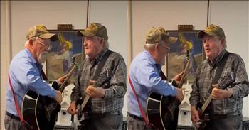 <p>Twin brothers deliver a powerful rendition of the Gospel classic, &lsquo;Old Time Religion.&rsquo; Picture this: two silver-haired twin brothers, standing side by side in their basement living room like they&rsquo;ve done for decades&mdash;matching flannel shirts, weathered ball caps, and socks catching on the carpet like a couple of teenage boys who never grew out of the joy of music and mischief. Guitars in hand, grins stretched wide across their timeworn faces, and voices full of grit, grace, and gospel.</p>

<p>That&rsquo;s what the <a href="https://www.youtube.com/shorts/G4BMJhRfADk">Haneline Twins</a> gave us when they broke out into a soul-lifting, toe-tapping rendition of this old, dusty hymn. &nbsp;And let me tell you&mdash;they didn&rsquo;t just sing it. They brought it back to life.</p>

<p>The second that first chord hit, I swear I could smell cornbread in a cast iron skillet and feel the thump of a wooden pew under my Sunday dress. It was like being transported back to Vacation Bible School in the &lsquo;70s, where Aunt Jean&rsquo;s voice would rise above the little upright piano, and somebody&rsquo;s baby was always crawling down the aisle with a fistful of animal crackers.</p>

<p>These brothers didn&rsquo;t need a choir, a stage, or a sound system. But their signing was pure, warm, and seasoned&mdash;like Sunday roast after church. You could hear the years in their voices. You could feel the fire of their faith. And when they reached that line&hellip;</p>

<p>&ldquo;It was good for Paul and Silas&hellip;&rdquo;</p>

<p>&hellip;well, I about shouted &ldquo;YES IT WAS!&rdquo; right there at my kitchen table. Because that old-time religion is not just a song, it&rsquo;s the faith that carried us through hospital rooms, heartbreak, and hard seasons. It&rsquo;s the faith that saw your mama praying at the sink with sudsy hands and a worn Bible on the counter. It&rsquo;s the steady, roots-deep kind of belief that doesn&rsquo;t get old. It ages well, like these sweet men with their graying beards and spark in their eyes.</p>

<p>And let&rsquo;s talk about the dancing. Oh mercy&mdash;it was the kind of joyful, shoulder-bobbing, foot-tapping shuffle that just makes you grin until your cheeks hurt. They were celebrating the God who carried them through wars, wounds, and wild dreams&mdash;and still shows up in their living room.</p>

<p>When they got to the verse:<br />
&lsquo;Makes me love ev&rsquo;rybody&hellip;&rsquo;</p>

<p>I just sat there with tears in my eyes and a laugh caught in my throat. Because that&rsquo;s what the old-time religion really does&mdash;it softens the bitter places. It breaks down the walls. It reminds you who you are and whose you are.</p>

<p>So if you need a pick-me-up today, something more than coffee and far better than scrolling the news, watch these two. Let the music wash over you like a baptism of joy. Let their voices remind you of front porch hymns, potluck dinners, and a Jesus who still saves and sings over us.</p>

<p><em><strong><a href="https://www.godtube.com/bible/jeremiah/6-16">Jeremiah 6:16</a></strong> &nbsp;&ldquo;This is what the Lord says: &lsquo;Stand at the crossroads and look; ask for the ancient paths, ask where the good way is, and walk in it, and you will find rest for your souls.&rsquo;&rdquo;</em></p>
