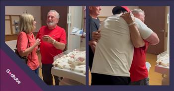 <p>A great-grandfather&rsquo;s emotional response to a baby&rsquo;s name will melt your heart. The elderly man could not keep himself from bursting into tears once he learned the name of his great-grandson. Watch the short but precious clip to see how the great-grandfather reacted when he made the sweet discovery.</p>

<p>None of us will live forever. The exact amount of time we&rsquo;ve been allotted on Earth is unknowable, but it&rsquo;s relatively safe to say that no one alive right now will be around in 100 years from now. Our bodies, which break down and wear out over time, are not made to last centuries. They are temporary, much like our time on this planet.</p>

<p>That&rsquo;s why we must and should make the most of the time we&rsquo;ve been given. Care about others more than ourselves, put their needs ahead of our own and strive to make a true and lasting impact on someone else&rsquo;s life. After all, that&rsquo;s what Jesus commands us to do in Mark. Right after He says we are to love God with all that we are, we are to love our neighbor as ourselves.</p>

<p>But how do we ever know if we&rsquo;ve impacted and made a difference in someone else&rsquo;s life? Most of the time, we don&rsquo;t, but we have to trust that our words and actions did make a difference. However, in a <a href="https://www.youtube.com/shorts/1luPnJULP5Q">clip posted on YouTube</a>, one man witnessed the evidence that he had impacted another person.</p>

<p>In the video, an elderly gentleman is lovingly peering down at a newborn baby when he realizes the child, his great-grandson, has been named after him.</p>

<p>&ldquo;You&rsquo;re kidding,&rdquo; he says, as his eyes start to fill up with tears. &ldquo;You&rsquo;re kidding me.&rdquo;</p>

<p>From that point forward, the great-grandfather is a puddle of tears. He is beyond moved by the gesture that his grandson thought enough of him to name his child after him.</p>

<p><em><strong><a href="https://www.godtube.com/bible/proverbs/17-6">Proverbs 17:6</a></strong> &ldquo;Children&rsquo;s children are the crown of old men, and the glory of children is their fathers.&rdquo;</em></p>
