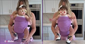 <p>Oh my goodness&hellip;This mom and baby dance to &lsquo;Beat It&rsquo; in the cutest way possible in a new YouTube short. If you&rsquo;ve never seen a baby dance to Michael Jackson, then you won&rsquo;t want to miss this. Play the video to watch the adorable dance&mdash;you&rsquo;ll be smiling the rest of the day!</p>

<p>In the video, a mom wears a baby carrier with her infant daughter in it. She puts her baby&rsquo;s feet on her kitchen island and moves her little legs to &lsquo;Beat It&rsquo; by Michael Jackson. The baby wears some sunny shades and white lace-up boots as her mom moves her limbs to the song. The result? An adorable baby and her mom sharing a fun moment&mdash;and maybe creating a little MJ fan. Whether you're a mom or dad, a Michael Jackson fan, or just someone who loves to see a feel-good video, this is a special performance you won&rsquo;t want to miss.</p>

<p>The mom captioned the video, &ldquo;My Husband: &lsquo;What did you do all day?&rsquo; Me&hellip;&rdquo; &mdash;a humorous nod to the kind of spontaneous, creative moments that can happen when you&rsquo;re a parent to a small baby.&nbsp;</p>

<p>This kind of video is so cute, funny, creative, and heartwarming. It&rsquo;s nice to see a mom wanting to have fun with her daughter, and she found a very inventive way to do it! &lsquo;Beat It&rsquo; is one of those infamous dance songs; even the baby can&rsquo;t resist dancing along to the lively beat. For those who are caught up in the busyness of parenting, this is a refresher of how fun it can be to be a mom or dad.&nbsp;</p>

<p>This video is an excellent reminder that joy can be found in the small moments. A happy moment doesn&rsquo;t have to be expensive or even your own. It can be someone else&rsquo;s, like in this video, because joy is contagious and shareable&mdash;thank goodness for that!</p>
