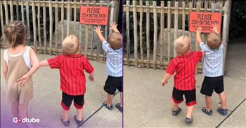 <p>A little boy's sweet act to protect his siblings melts hearts. When he perceived possible danger, the young man did what he could to protect his brother and sister. Watch the short but adorable clip to see the little guy's heartwarming move to keep his siblings safe.</p>

<p>We live in a fallen, lost and dangerous world. Adam and Eve unleashed sin into the world because of their disobedience in the Garden of Eden. We still are and will continue to pay the price for their willful disregard of God's command all those years ago. Sin has and does utterly ruin and destroy everything with which it comes into contact.</p>

<p>Heartache, pain and danger are very real possibilities because of this world's fallen and sinful nature. We constantly have to be on the lookout, taking precautions nearly everywhere we go to avoid becoming injured or involved in an accident of some kind, and often, not even that is enough to keep us safe. In a <a href="https://www.tiktok.com/@briappenfeller/video/7517501532703690015">clip posted on social media</a>, one young man did what he could to keep his siblings safe from perceived danger.</p>

<p>In the video, three youngsters stand in front of a large, mechanical Tyrannosaurus Rex. They are all thoroughly intrigued by the fake dinosaur, whose head peeks out from behind some brush. The well-built dinosaur moves fluidly and even roars, giving it a real, lifelike quality.</p>

<p>The three children, especially the little boy in the middle, were all convinced that the dinosaur was real. They are all three captivated by the massive animatronic, unable to take their eyes off it.</p>

<p>The young child in the middle makes sure to keep his siblings a safe distance from the dinosaur. He physically pushes his sister and his brother back away from the animatronic.</p>

<p>What a hilarious and sweet display of love. He thought they were in imminent danger and did what he could to protect them.</p>

<p><em><strong><a href="https://www.godtube.com/bible/2-thessalonians/3-3">2 Thessalonians 3:3</a></strong> "But the Lord is true, who will give you strength and keep you safe from evil."</em></p>
