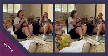 <p>A mom group&rsquo;s heartfelt surprise left a fellow mom, a member of their group, in tears. She could not believe what the other mothers did and immediately became emotional. Watch the short but heartwarming clip to see what the mothers did that had their fellow group member in tears.</p>

<p>Unfortunately, this world is often a sad, cold and cruel place. Take a gander at popular social media platforms like Facebook, X (formerly Twitter), Instagram and TikTok, and you&rsquo;ll be convinced. Hatred, hostility and profanity abound on those websites where strangers lash out at one another with some of the worst, most vile things you&rsquo;ll ever read.</p>

<p>Yes, there is no doubt that kindness is in very short supply. How hard is it to show someone kindness? Not very, right? Hold the door for someone, compliment a stranger&rsquo;s outfit or acknowledge them as you pass them on the sidewalk. Who knows, your unexpected act of kindness could be just what they need and may mean the world to them. A <a href="https://www.instagram.com/p/DMK8oiLxm4W/">clip posted on social media</a> captured an unexpected act of love and kindness, a beautiful move of inclusion.</p>

<p>The short but powerful clip is of a mom&rsquo;s group. The women, while holding their children, are all sitting in a circle when, unexpectedly, they all start signing simultaneously. The text at the top of the frame explains the situation. Apparently, the woman and her child in the middle of the frame are hearing impaired. The other group members had taken the time to learn enough of American Sign Language so they could all sign the &ldquo;Hello Song.&rdquo;</p>

<p>Once the woman understands what is happening and witnesses the love and kindness that is being shown to her and her son, she breaks down in tears.</p>

<p>What an unexpected but extraordinary act of kindness! We desperately need more of it in this world, where far too many possess a cruel and uncaring dog-eat-dog mentality.</p>

<p><em><strong><a href="https://www.godtube.com/bible/philippians/2-4">Philippians 2:4</a></strong> &ldquo;Not looking everyone to his private good, but keeping in mind the things of others.&rdquo;</em></p>
