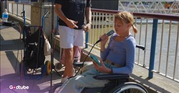 <p>We&rsquo;re not stuck in our disabilities; we shine through them. This sweet video is proof as you watch a young girl by the name of Bella Carter wow with a beautiful Adele cover. You don&rsquo;t expect to hear a voice like Adele&rsquo;s come from a 12-year-old girl in pigtails and a lavender shirt, rolling up to the stage with the kind of confidence that makes you sit up a little straighter. But then again, Bella Carter isn&rsquo;t interested in anyone&rsquo;s expectations.</p>

<p>She&rsquo;s here to shine.</p>

<p>And shine she did, alongside musician Luke Silva in a beautiful, goosebump-inducing cover of Adele&rsquo;s &ldquo;Easy On Me.&rdquo; The moment Bella opened her mouth to sing, something beautiful happened. The crowd softened. Hearts hushed. Even Luke looked visibly moved, eyebrows lifting as if to say, &ldquo;Wait&hellip; this little one? With this much power?&rdquo;</p>

<p>Yep. This little one.</p>

<p>Bella, who uses a wheelchair, didn&rsquo;t just sing. She soared. Her voice was full of depth and soul, carrying the kind of emotion you don&rsquo;t expect from someone who hasn&rsquo;t even hit her teenage years. There was wisdom in her voice. Warmth. Hope. And a bit of that raw, sacred ache that only Adele songs can draw out.</p>

<p>But maybe the most beautiful part wasn&rsquo;t just her voice; it was her presence, the way she held herself, the way she radiated joy, belonging, and purpose.</p>

<p>Because here&rsquo;s the truth we so often forget: Disability isn&rsquo;t the absence of ability. It&rsquo;s just another way to be. Another way to bring beauty into the world.</p>

<p>And Bella? She&rsquo;s proof of that.</p>

<p>Her mother helped roll her up to the stage, and she looked like she belonged there because she did. In her voice, in her spirit, she reminded the world: We&rsquo;re not stuck in our disabilities. We aren&rsquo;t defined by limitations. We shine in our souls. We sparkle in our gifts.</p>

<p>There is no need to overcome who we are to make a difference because our light was never missing. It&rsquo;s always been there, waiting to be seen.</p>

<p>Bella&rsquo;s performance is a reminder. For every kid who&rsquo;s been underestimated. For every adult who wonders if they matter. For every person who thinks their challenges disqualify them from joy or purpose.</p>

<p>You are not less. You are not broken. You are not forgotten.</p>

<p>You are gifted. You are worthy. You are already enough.</p>

<p>Just like this sweet girl with a powerful voice!</p>

<p>Because when we stop looking at what someone can&rsquo;t do, we finally get to witness the brilliance of what they can. And Bella? She gave us all a new song to carry. One of grace. One of beauty. One of unstoppable joy.</p>

<p><em><strong><a href="https://www.godtube.com/bible/2-corinthians/12-9">2 Corinthians 12:9</a></strong> &nbsp;"But he said to me, &lsquo;My grace is sufficient for you, for my power is made perfect in weakness.&rsquo; Therefore I will boast all the more gladly about my weaknesses, so that Christ&rsquo;s power may rest on me."</em></p>
