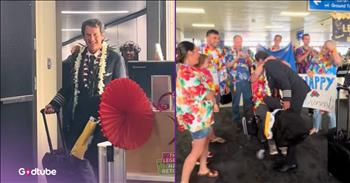 <p>A retiring pilot stepped off his final flight and received an unforgettable surprise. He was making his final departure, walking into the airport, when he happened upon a scene he had not anticipated. Watch the short but heartwarming clip to see what the retiring pilot was surprised with when he stepped off the plane.</p>

<p>Nearly everyone has a lifelong goal of retirement. Looking toward to those Golden Years, sitting back and relaxing, without the stress and worry that comes with a 9-to-5, sounds fantastic. No one wants to be in a position where they must work until their last, dying breath.</p>

<p>While making a living is important and necessary, human beings were designed for more than work. The Lord wants us to explore and appreciation His creation and all that it offers. Why else would He have created such things as the Grand Canyon, the Rocky Mountains or the Swiss Alps? For that and many other reasons, working until one&rsquo;s last second on Earth is not ideal.</p>

<p><a href="https://www.tiktok.com/@lindsey_pritchard/video/7522501273984175374">In a clip posted on social media</a>, a pilot is finishing his last flight. As the text in the video mentions, he had been a pilot for more than three decades. He can be seen making his way off the plane and into the airport, near an arrival gate.</p>

<p>Once he approaches the gate, the retiring pilot is greeted by his entire family, waiting with cheers, applause and signs. It&rsquo;s clear from the look on his face that he was not expecting them at all and was utterly taken aback by what he witnessed.</p>

<p>In addition to being a heartwarming scene, it was likely an expensive celebration. While the text in the video never mentions this, those waiting to greet the pilot would have had to purchase a ticket to be in that position. They would not have been able to be there otherwise.</p>

<p><em><strong><a href="https://www.godtube.com/bible/jeremiah/29-11">Jeremiah 29:11</a></strong> &ldquo;For I know the thoughts that I think toward you, said the Lord, thoughts of peace, and not of evil, to give you an expected end.&rdquo;</em></p>
