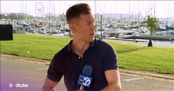 <p>A reporter on live TV dropped everything to help during an emergency. The young man was on air when he unexpectedly disappeared to rush over and assist someone in need. Watch the short clip to see the moment and to learn what happened that caused the reporter to rush to the scene.</p>

<p>Everyone is familiar with local television news broadcasts. Decades ago, they were the best and, besides a newspaper, one of the only sources of information. In those years, people would huddle around the television just as the broadcast was starting, not wanting to miss a second of the news and information being dispensed by the anchors.</p>

<p>Now, the internet exists, where information is available in real time, and waiting for a television news broadcast is unnecessary. They will just tell you information that&rsquo;s been on the internet for three or four hours, anyway, right? Regardless, there are still people, for some reason, who watch local and national television news broadcasts. Well, those watching a Chicago station&rsquo;s broadcast didn&rsquo;t get just information easily found on the internet, but witnessed something completely unexpected.</p>

<p><a href="https://www.youtube.com/watch?v=2QWAFqcMqUo">In a clip posted on YouTube</a>, a reporter is live on air giving his report when he runs off camera in the middle of it, making for an awkward situation. He can be heard saying, &ldquo;Oh shoot,&rdquo; before he sets down his microphone and disappears.</p>

<p>So, what happened? Well, it turns out the reporter was concerned about someone who was involved in a horrific accident and ran over to check on them.</p>

<p>Later in the broadcast, the reporter returns and explains that a runner and a cyclist collided, sending the cyclist over their bike and onto the ground. The cyclist hit the ground so hard that their helmet broke. The cyclist was said to be up and moving around following the incident.</p>

<p>While his unexpected exit may have made for an awkward few moments, the reporter&rsquo;s concern and assistance during that emergency are admirable, and something we could use more of in this world.</p>

<p><em><strong><a href="https://www.godtube.com/bible/philippians/2-4">Philippians 2:4</a></strong> &ldquo;Not looking everyone to his private good, but keeping in mind the things of others.&rdquo;</em></p>
