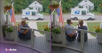 <p>A kindhearted mailman comforted a woman during some difficult moments. The government worker showed her some unexpected kindness and love following a loss. Watch the short but powerful clip to see how the mailman comforted her during a heartbreaking situation.</p>

<p>We are often blessed in life with happy and joyous occasions worth celebrating and remembering. However, not every moment will make you want to jump for joy. Unfortunately, loss is a part of life. It&rsquo;s an aspect that no one enjoys, but sadly, it&rsquo;s inevitable, as is the hurt, heartache and sorrow that often accompany a loss.</p>

<p>For those who have experienced those deep, dark valleys, it&rsquo;s one of the worst experiences imaginable&mdash;nothing to wish on your worst enemy. But even when we are hurting and in despair, the Lord is still in control and offers comfort and healing. He remains faithful and loving, never leaving our side as He walks through those deep, dark valleys with us.</p>

<p><a href="https://www.youtube.com/shorts/LOak05ruvps">In a clip posted on YouTube</a>, a mailman is a beautiful, shining example of the type of love and comfort the Lord provides during our times of sorrow and despair. Sitting on her steps as the mailman approached, the woman had recently lost her beloved pet. The mailman was delivering her the animal&rsquo;s ashes.</p>

<p>However, instead of simply handing her the package and continuing his route, he sits beside her. &nbsp;He did not want to leave her while she was hurting and distraught. Soon after sitting down, the woman, overcome with emotion, leaned over and hugged the kind and loving mailman.<br />
While the man did not say a word, what he did meant the world to that woman in her time of immense grief and pain.</p>

<p>&ldquo;Thank you so much,&rdquo; the woman says through tears and sniffles.</p>

<p>What a beautiful example of kindness, gentleness and love when someone needed it the most.</p>

<p><em><strong><a href="https://www.godtube.com/bible/psalms/23-4">Psalm 23:4</a></strong> &ldquo;Yes, though I go through the valley of deep shade, I will have no fear of evil; for you are with me, your rod and your support are my comfort.&rdquo;</em></p>
