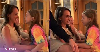 <p>A daughter had a beautiful response to her mom&rsquo;s engagement. The little girl could not contain her emotions when she learned that her mother was engaged to be married. Watch the short but sweet clip of the child&rsquo;s adorable reaction after she spotted the ring on her mom&rsquo;s finger and learned about her mother&rsquo;s engagement.</p>

<p>Getting engaged is a massive step for every couple. Of course, picking out that diamond ring and then popping that big, all-important question comes before standing up at that altar and saying, &ldquo;I do,&rdquo; in front of your family, friends and God. While the wedding is clearly the most critical part of that whole process, none of it would be possible without getting engaged first.</p>

<p>Everyone says that when someone gets engaged and eventually married, they become part of another family. But nowhere is that demonstrated more clearly than when one of the people already has kids, especially if they are young children who still live at home. That person has to win over the approval of those kids as well because they will become a massive part of their lives.</p>

<p><a href="https://www.tiktok.com/@kerriemcguigan1/video/7503684212227116310">A clip posted on social media</a> shows a young woman who seemed to understand this, and she was thrilled for her mother. The child immediately burst into tears after hearing what had happened. It&rsquo;s one of the sweetest reactions you&rsquo;ll likely ever see.</p>

<p>But the mother wasn&rsquo;t the only one who received a new piece of jewelry. Mom&rsquo;s fianc&eacute;e had a ring for the little girl. It was a sweet move that showed he understood that he was getting a wife and a daughter.</p>

<p>The clip ends with Mom&rsquo;s fianc&eacute;e and the little girl snuggling on the couch together. What a beautiful sight!</p>

<p>May the Lord greatly bless that precious little family!</p>

<p><em><strong><a href="https://www.godtube.com/bible/genesis/2-24">Genesis 2:24</a></strong> &ldquo;For this cause will a man go away from his father and his mother and be joined to his wife; and they will be one flesh.&rdquo;</em></p>
