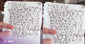 <p>A child gave her mother a note and instructed her on how to read it. Although the note may have been a little tricky to decipher, the youngster knew exactly what she meant and how she wanted her mom to interpret it. Watch the short but hilarious clip to see the young lady&rsquo;s note to her mom and hear the instructions she gave her mother.</p>

<p>Handwriting is a lost art. Thanks to all the advances in technology, and the many electronic ways we communicate with one another &ndash; email, text, instant message, etc. &ndash; no one actually writes anything by hand anymore. When was the last time you received a handwritten note or letter? This might require some time, as you&rsquo;ll likely have to ponder for a while before coming up with that answer.</p>

<p>Today, we typically only have to sign our names and have no reason to write anything else. That might be for the best anyway. Have you seen how some people sign their names? It&rsquo;s completely unreadable.</p>

<p><a href="https://www.youtube.com/shorts/z0NgmUlcxeA">A clip posted on YouTube</a> shows how a young lady communicated with her mother. Since she couldn&rsquo;t access any electronic devices, she had to resort to the good old-fashioned handwritten note, which made for one of the most hilarious moments/notes you&rsquo;ll ever encounter. The child is not yet able to spell, except for her name.</p>

<p>The camera shows the note, which begins with the child&rsquo;s name and is followed by a host of indecipherable markings. It very much looks like hieroglyphics, and the ancient Egyptians probably would have been very pleased. However, since we no longer use that form of communication, her note is a bit difficult to read.</p>

<p>Luckily, the young woman gives her mother a hysterical way to interpret her note.</p>

<p>&ldquo;Pretend that, that it&rsquo;s something that&rsquo;s mean,&rdquo; she says to her mom.</p>

<p>&ldquo;Pretend this says something mean?&rdquo; Mom asks.</p>

<p>&ldquo;Yeah, about cleaning up,&rdquo; the child responds.</p>

<p>&ldquo;&rsquo;Cause you don&rsquo;t want to clean up?&rdquo; Mom says.</p>

<p>&ldquo;Yeah,&rdquo; the child confirms.</p>

<p>At least she cleared that up, right?</p>

<p><em><strong><a href="https://www.godtube.com/bible/proverbs/22-6">Proverbs 22:6</a></strong> &ldquo;Train up a child in the way he should go: and when he is old, he will not depart from it.&rdquo;</em></p>
