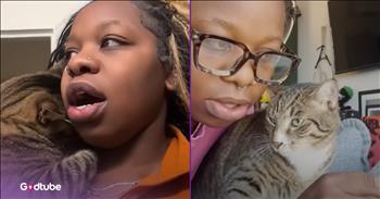 <p>The Lord answered a woman's prayer with the sweetest, most cuddly blessing. She took a request to the Lord in prayer, and He responded, but just not quite in the way she had expected. Watch the short but oh so sweet video that shows the Lord hears and answers our prayers.</p>

<p>Prayer is the most powerful and important thing that a Christian can do. Yes, reading and studying God's word is crucial as well. But prayer allows us to communicate directly with the Creator of the world. We don't have to go through an intermediary; it's a line of communication open to us 24/7, 365. Through prayer, we can lay our burdens, cares, concerns and requests at His feet.</p>

<p>Some may start to wonder if He's listening or even cares after constantly praying on this or that subject and then not seeing any movement or progress. But we can rest assured the Lord hears and answers what we say in prayer, although it may not always be the answer we want or on our timeline. A hilarious and adorable <a href="https://www.youtube.com/watch?v=D4YAve2Upsk">clip posted on YouTube</a> proves that the Lord answers prayer and that we may want to be very specific when we pray.</p>

<p>The clip tells the story of a young woman and a loving, adorable cat. She explains that she asked the Lord to bring her "a loving man." He answered her prayer, as Odin, the cat, is a male and likely the most lovable cat you'll ever see. The animal looks at her with so much love in his eyes, as he gently paws at her face.</p>

<p>While she is thrilled that God put Odin in her life, she believes she needs to be much more specific in her prayers.</p>

<p>"I think I should have been more specific in my prayer when I prayed for a man that was, you know, obsessed with me, that likes to cuddle," she said. "Because I think that I was sent him, and I believe he's a cat."</p>

<p>What an absolutely adorable cat and a terrific blessing from the Lord. While Odin was not the male that she was hoping for, I'm sure the Lord has someone special in mind for that young woman.</p>

<p><em><strong><a href="https://www.godtube.com/bible/mark/11-24">Mark 11:24</a></strong> "For this reason I say to you, whatever you make a request for in prayer, have faith that it has been given to you, and you will have it."</em></p>
