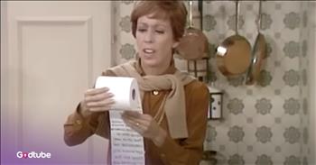 Carol Burnett’s Life Wrecked by Toilet Paper Choice in Hilarious, Off-The-Wall Sketch