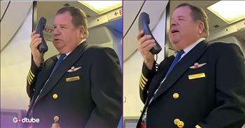 <p>A pilot got emotional while making a heartfelt announcement on his final flight. The longtime pilot got choked up when he told the crew and the passengers on board that this was a special flight for him. Watch the short but tear-jerking video to see the pilot&rsquo;s reaction as he attempts to inform everyone on board that this flight was his last time piloting a plane.</p>

<p>Retirement is a goal for nearly everyone. Few, if any, people want to work at a 9-5 job right up until their dying breath. That&rsquo;s not a way any human being should have to live. We&rsquo;re made for so much more than work. Yes, making a living and providing for one&rsquo;s family is essential, but if that&rsquo;s all we&rsquo;re doing, we&rsquo;ll miss out on a lot of joy and happiness in life.</p>

<p>While many look forward to their golden years and kicking back and relaxing, it can be bittersweet when that time finally arrives. It&rsquo;s often an emotional experience for the person saying goodbye to something they&rsquo;ve done for decades. <a href="https://www.youtube.com/shorts/nEJqJ-Q7AxE">In a clip posted on YouTube</a>, a pilot got choked when he told those on board that this was his last flight. He was retiring after the plane landed at its destination.</p>

<p>Seconds after he comes over the plane&rsquo;s loudspeaker, it&rsquo;s clear that this will be a difficult, nearly impossible announcement for him to make. He mentions that he began his piloting career in 1976 with the Air Force and states the number of flights he&rsquo;s piloted and the time he&rsquo;s spent in the air as a pilot.</p>

<p>However, in addition to this being his last flight, the pilot adds that this flight is special for another important reason. Several members of his family are on board, riding along for his last piloted flight.</p>

<p>What a beautiful, tear-jerking moment!</p>

<p><em><strong><a href="https://www.godtube.com/bible/colossians/3-23">Colossians 3:23</a></strong> &ldquo;Whatever you do, do it readily, as to the Lord and not to men;&rdquo;</em></p>
