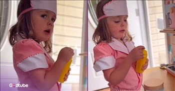 <p>This little chef has no patience for customers who do not pay attention, and it's hilarious. Anyone who goes into this tiny restaurateur's establishment had better read the menu closely or else. Watch the short but hysterical clip to see how the child responds when someone does not pay close attention to her restaurant's menu.</p>

<p>It's always been said that "it's the little things that matter." Another frequently used phrase is that "it's the details that will get you." Oh, and people will throw around, "the devil is in the details." If you haven't picked it up yet, the details, while they often seem small and insignificant, usually make a huge difference. Someone who pays close attention to and adheres to the details will likely have a better experience with, well, everything.</p>

<p>That is especially true when it comes to restaurants and their menus. Reading the menu closely could be the difference between a good meal and a bad one. Quickly glossing over a menu could theoretically result in being served something like pickled herring, a plate full of anchovies or blood sausage &ndash; things no one should ever want to put in their mouth. But honestly, if you&rsquo;re eating at a place that serves any of those things, it seems like a mistake was made in choosing that restaurant in the first place.&nbsp;</p>

<p>In a <a href="https://www.youtube.com/shorts/DJo8GJzizZI">clip posted on YouTube</a>, a young woman is busy whipping up a dish for a customer when she becomes rather annoyed with their visitor. The customer has a question about what she is about to be served. She confesses that she thought it would be one entire dish, but the tiny chef corrects her and says it will actually be two items.</p>

<p>The child's annoyed look because she had to correct her customer's big mistake is hilarious. Clearly, this young lady does not live by the old saying that the "customer is always right." She knew the customer was wrong and had no issues righting the customer.</p>

<p><em><strong><a href="https://www.godtube.com/bible/job/8-21">Job 8:21</a></strong> "The time will come when your mouth will be full of laughing, and cries of joy will come from your lips."</em></p>
