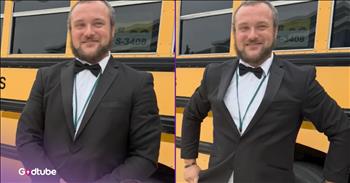 <p>This school bus driver found an unexpected way to ease nervous students. He knew the students would be experiencing first-day jitters and did what he could to help. Watch the short and sweet video to hear what the school bus driver did to provide some comic relief.</p>

<p>Everyone loves some form of comedy and to laugh, and that is an undeniable fact. Have you ever met anyone who hates laughing and all things funny? I know I haven&#39;t, and I certainly hope you haven&#39;t either. That would be one miserable individual, and getting away from them as quickly as possible would be best.</p>

<p>Laughter and all things funny are powerful. They can and do bring us together. Is there anything better than sharing a laugh with someone? Also, at least temporarily, laughter can ease our pain and alleviate fears. <a href="https://www.youtube.com/shorts/2pr81pjKacA">In a clip posted on YouTube</a>, a school bus driver used comedy and laughter to help lessen the first-day jitters and nerves he knew a lot of students would be experiencing.</p>

<p>Lucas Champion, a school bus driver, was listening to music when he heard a classic, beloved rock song, ZZ Top&#39;s &quot;Sharp Dressed Man,&quot; when he got an idea. He started rifling through his closet and pulled out his tuxedo from 2016. He decided that would be his outfit for the next day, the first day of the new school year.</p>

<p>So, why did the bus driver unexpectedly wear formal attire as he picked up the kids for school the next morning? As the video explains, Lucas wanted all the kids on his bus to board with smiles on their faces. He understood how the first day of school, especially for children, can be a bit daunting and overwhelming, so he did what he could to help put them at ease.</p>

<p>The video also points out that Lucas may make wearing a tuxedo on the first day of school an annual tradition.</p>

<p><em><strong><a href="https://www.godtube.com/bible/ephesians/4-32">Ephesians 4:32</a></strong> &quot;And be kind to one another, full of pity, having forgiveness for one another, even as God in Christ had forgiveness for you.&quot;</em></p>
