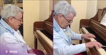 <p>A woman with dementia stunned everyone when she sat down at a piano and played beautifully. Despite her condition, the woman put on a jaw-dropping and magnificent musical performance. Watch the short but powerful clip to listen to and see how the woman battling dementia played the piano. You likely will not believe your eyes or ears!</p>

<p>Currently, it&rsquo;s still impossible to stop, slow down or even pause the passage of time. Although many may try, no one has yet found a way to accomplish that goal. Despite our objections, time continues marching forward with every passing second, minute, hour and day. So, that means aging is just a natural process, and there is nothing you or I can do about that. We will all continue to get older, even if we do not acknowledge our birthdays.</p>

<p>Sadly, while aging is a process we all endure, it is often not fun or enjoyable. That&rsquo;s especially true when it starts to rob us or our loved ones of abilities we once took for granted. When people reach an advanced age, they might lose their ability to walk, speak, or even have trouble recalling memories, which is always painful to see a loved one endure. That&rsquo;s <a href="https://www.youtube.com/shorts/hxhHxg4vKXc">why a clip posted on YouTube</a> of an older woman playing a piano will likely bring you to tears.</p>

<p>The woman in the video has dementia. Sadly, she says she no longer remembers being able to play the instrument. However, she sits down in front of the piano and is told to &ldquo;just try.&rdquo; What happens next is mind-blowing!</p>

<p>Right before she plays, she says, &ldquo;I don&rsquo;t know it.&rdquo; However, when her hands touch the keys, it&rsquo;s like it all comes back to her. Her hands remember exactly how to play the instrument.</p>

<p>Even after putting on that outstanding display, the woman still says, &ldquo;I don&rsquo;t really know it.&rdquo; &nbsp;As the video&rsquo;s narrator points out, this clip indicates that music is powerful, and can and does have an enormous impact on our brains.&nbsp;</p>

<p><em><strong><a href="https://www.godtube.com/bible/ephesians/5-19">Ephesians 5:19</a></strong> &ldquo;Speaking to yourselves in psalms and hymns and spiritual songs, singing and making melody in your heart to the Lord;&rdquo;</em></p>
