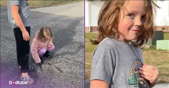 <p>A little girl hilariously thinks she may have made a startling discovery. If correct, her finding will likely soon lead to a much bigger discovery. Watch the short but hilarious clip to hear what the child thinks she's come across and to see her next step after making this once-in-a-lifetime find.</p>

<p>Screens consume, in one way or another, a lot of our time. Most people spend a good chunk of their waking hours gazing into and staring at screens. There are computer monitors, television screens and, of course, the trusty cell phone. Cell phones have become essentially an extension of our hands at this point. If we go longer than 10 minutes without checking our phones, most people get a little anxious, wondering if they are missing something important.</p>

<p>Because we're so addicted to screens, it's always a good idea to get out and get away from them, even if for just a short time. We'll discover a whole world if we raise our heads long enough and look in front of us. <a href="https://www.youtube.com/shorts/hW7mhcYplvM">In fact, a clip posted on YouTube</a> shows that one child believes she may have discovered something that will shock and startle you. It's something that many people might have overlooked, but not her.</p>

<p>In the video, two children&mdash;a boy and a girl&mdash;are outside walking down the street when they come across some odd markings in the road. The older child, the boy, concludes that the markings are nothing more than tire tracks. However, the girl is not convinced and comes to a different, much bigger conclusion. She believes that dinosaurs may have left those peculiar markings in the road.</p>

<p>After she believes dinosaurs may be out there somewhere, the logical thing to do is follow the markings that might lead to the massive creature. That is precisely what she does, she says, "follow him," as she runs off in search of dinosaurs.</p>

<p><em><strong><a href="https://www.godtube.com/bible/proverbs/22-6">Proverbs 22:6</a></strong> "If a child is trained up in the right way, even when he is old, he will not be turned away from it."</em></p>
