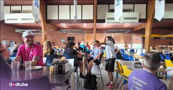 <p>One man dancing along to &ldquo;September&rdquo; is the feel-good video you need today. His dance to the Earth, Wind &amp; Fire classic spread so much joy and happiness to others. Watch the short but joyful clip to see how he brought smiles to many people&rsquo;s faces while showing off his moves.</p>

<p>The world is often a dark and violent place, where hate has multiplied and metastasized. Joy and even simple civility are in short supply today. People are quick to yell, scream and hate one another because they may disagree on this or that topic or subject. We really have to stop seeing each other as enemies.</p>

<p>One way to spread joy is by unexpectedly dancing in public to arguably one of the greatest songs ever. Dancing is an activity that nearly everyone can do. All you really need is some music and the fearlessness to demonstrate your swift, quick-footed dance steps. If you&rsquo;ve got those two things, you&rsquo;ve got a recipe for spreading joy and happiness.</p>

<p>In <a href="https://www.youtube.com/watch?v=_mdJe_kiJHg">a clip posted on YouTube</a>, one man broke out his dance moves, strutting his stuff to &ldquo;September.&rdquo; Not only does he show off his moves, but he also gets other people in the cafeteria involved. He is using his dance moves to spread joy and happiness. He dances his way over to several people throughout the clip, and they join in on the fun.</p>

<p>Smiles abound as the young man makes his way around the room, greeting and dancing with the many people in the cafeteria. Several people give a round of applause at the end of the song. He undoubtedly made the day of every person in that room a little better.</p>

<p>What a beautiful and joyful video! It shows the difference that can be made and how much happiness can be spread with a bit of music and some dance steps.</p>

<p><em><strong><a href="https://www.godtube.com/bible/psalms/149-3">Psalm 149:3</a></strong> &ldquo;Let them give praise to his name in the dance: let them make melody to him with instruments of brass and corded instruments of music.&rdquo;</em></p>
