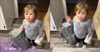 <p>A little one was all packed up and hilariously added detergent to the mix. She apparently had someone to go, holding a bag in one hand and a box of detergent in the other. Watch the short but hysterical clip to see where this little one was planning to go with this odd mixture of things in her possession.</p>

<p>Being a parent is arguably one of the most challenging things someone can do. A ton of responsibilities and obligations come with having a little one entering your home and life. There is this and that to do. The child needs this. They must have that, and everything else in between.</p>

<p>While all the responsibilities, obligations and stress of being a parent are true, it is also an incredibly gratifying endeavor. No decent parent would ever say that they wish they had not become a parent. Children make our lives better in every possible way imaginable, which includes all the love and laughter they add to our lives.</p>

<p><a href="https://www.youtube.com/shorts/KsXd-UjYDek">A clip posted on YouTube</a> shows a young woman who has somewhere she needs to go immediately. The little girl is on her way to some place, as you can tell by what she is carrying in and around her arms. She made sure to grab only the essentials. She has a bag around her right arm, and in her left hand, she holds detergent.</p>

<p>Before she sets off on her journey, the child is stopped and asked an all-important question.</p>

<p>&ldquo;Where are you going?&rdquo; the woman behind the camera asks the child. &ldquo;You packed a bag, and you got detergent. What are you doing? Are you leaving?</p>

<p>The child attempts to explain her situation, but her explanation is indecipherable. She finally says that she is going &ldquo;bye-bye.&rdquo;</p>

<p>In addition to the odd combination of things in her possession, the child is planning to go &ldquo;bye-bye&rdquo; without shoes on her feet.</p>

<p><em><strong><a href="https://www.godtube.com/bible/ephesians/6-4">Ephesians 6:4</a></strong> &ldquo;And, you fathers, do not make your children angry: but give them training in the teaching and fear of the Lord.&rdquo;</em></p>
