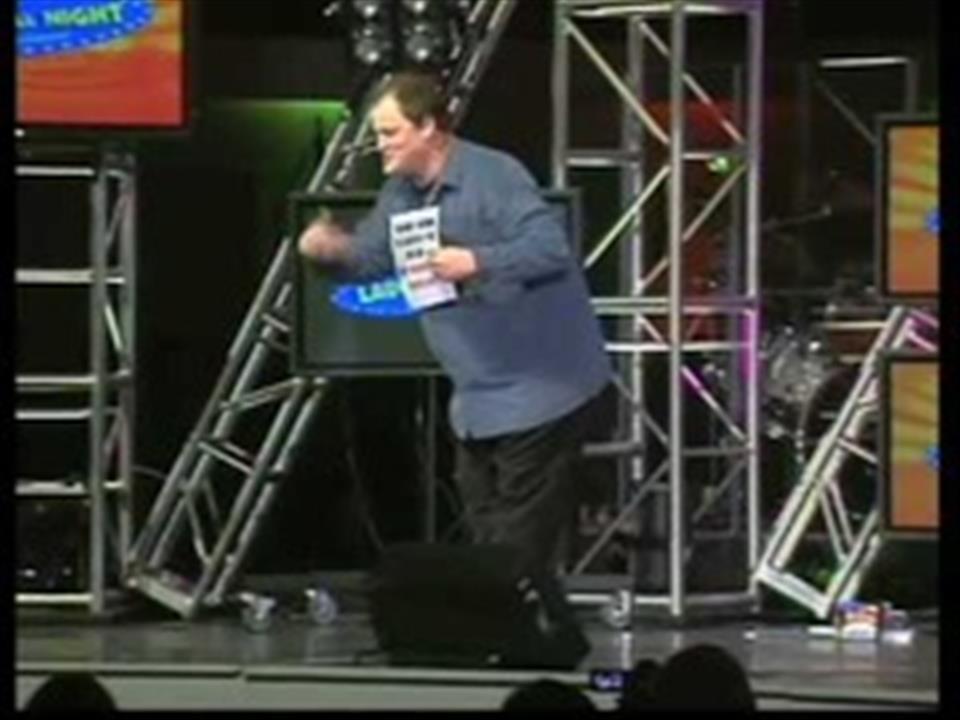 <p>Quick crowd work in Greensboro sets up a goofy gas-station sign and a &ldquo;pull my finger&rdquo; gag. He pivots to a clear takeaway&mdash;laughter is good for you&mdash;with a brief Scripture nod. A light Prozac/Ex-Lax tag closes the bit.</p>
