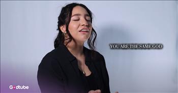 <p>Giovanna Diaz and Mass Anthem give a stunning performance in this simple and peaceful worship cover. Take a moment to breathe, relax, and worship our great God. Watch this powerful &lsquo;Same God&rsquo; cover that will stir your soul.</p>

<p>Giovanna is set against a simple white background. The video is as if you are watching her pray out in song to the Lord. You will love the sweet soprano tone that she has in her voice, the purity of hitting notes with such lightness, and confidence.&nbsp;</p>

<p>It is really easy to listen to her precious voice. The quality in her sound reminds us of the lightness that Jesus gives us when we go to Him with our burdens. He tells us that His yoke is easy and His burden is light.&nbsp;</p>

<p>Maybe you are seeing this video, and you are in the midst of a storm? The burdens of this life seem too great to bear. No matter what is going on in your heart, Jesus is with you, and He wants to lift the burden and ease your pain in this world.&nbsp;</p>

<p>Our struggle with sin and hurt will never fully be gone on this side of heaven, but He gives us His victory through His death and resurrection. We can live with hope!&nbsp;</p>

<p>As you read the lyrics while Giovanna sings, they will remind you of who God has always been and how He is glorified in amazing ways throughout the generations. He hears our prayers, He provides, He is the same God today that He has always been. He is unchanging. While you listen to this beautiful cover, be reminded and prayerful about the nature of the Lord who is always the great I Am.</p>

<p><em>&ldquo;Come to me, all you who are weary and burdened, and I will give you rest. Take my yoke upon you and learn from me, for I am gentle and humble in heart, and you will find rest for your souls. &nbsp;For my yoke is easy and my burden is light.&rdquo; <strong><a href="https://www.godtube.com/bible/Matthew/11-28">Matthew 11:28-30</a></strong></em></p>
