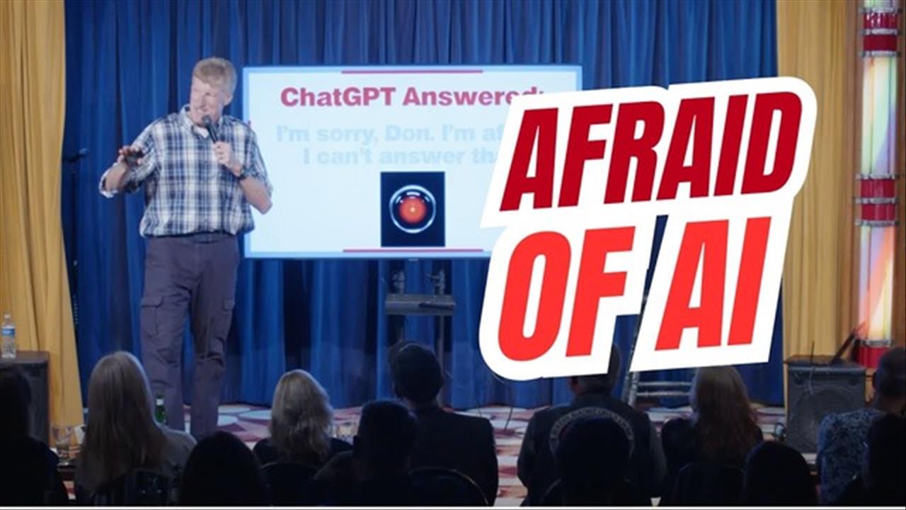<p>Tech comedian Don McMillan tests the limits of artificial intelligence by asking ChatGPT if it can tell a joke&mdash;and whether it&rsquo;s smarter than us. A clean, clever look at our obsession with AI and why the machines might already think they&rsquo;re in charge. Perfect for fans of smart, tech-driven comedy.</p>
