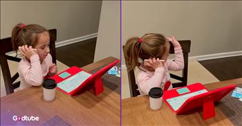 <p>This child delivered a hilarious impersonation of one of her parents working. Her demonstration will have you laughing long after the clip ends. Watch the short and hysterical clip to see what the youngster does and says, which is so rib-ticklingly funny.</p>

<p>Children are full of energy, typically running wildly from one place to another. One minute, they want to do this, while the next minute, they really want to do that. Every parent understands this struggle and how difficult it can be to keep up with a child. Getting them to go down for a nap is usually an uphill and, often, losing battle. At least you tried, right?</p>

<p>However, while children often resemble crazed, feral animals as they run about wildly, they are still paying attention and watching. Yes, as crazy as it may seem, those youngsters hear what you say and do. Whether parents understand this or not, what they say and do greatly influences those little ones. <a href="https://www.youtube.com/shorts/F_heUhgBIOY">A sweet and hilarious clip posted on YouTube</a> perfectly demonstrates this to be the case.</p>

<p>In the video, the little girl does her best impression of one of her parents at work. She knows exactly what to do and what to say. She sits down at the laptop and immediately picks up a cell phone. While holding the phone near her ear, she periodically turns around in the chair, making comments that every parent has said to their child when in that situation.</p>

<p>&ldquo;Go get a snack,&rdquo; the child says. &ldquo;Ssshh! I&rsquo;m on a call.&rdquo;</p>

<p>To make her spot-on impersonation even funnier, the child picks up the coffee cup beside her and pretends to drink from it on occasion in the video. She also types away on the keyboard in front of her.</p>

<p>This hysterical clip shows that even when we don&rsquo;t think they are, those little ones always pay attention&mdash;closely monitoring, watching and listening to what we do and say.</p>

<p><em><strong><a href="https://www.godtube.com/bible/proverbs/22-6">Proverbs 22:6</a></strong> &ldquo;If a child is trained up in the right way, even when he is old, he will not be turned away from it.&rdquo;</em></p>
