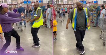 <p>Get a glimpse of real-life fun happening in a store and prepare to dance-along to a classic hit song. A Sam&rsquo;s Club employee steals the show with epic dance moves.</p>

<p>If you are in the mood for some Earth, Wind, and Fire, get ready because this video highlights &ldquo;Let&rsquo;s Groove&rdquo; as a man goes through Sam&rsquo;s Club during a normal day to invite others to a dance party. You see a fun young man in a sweatshirt that says, &ldquo;Rockstar Dist&rdquo; with sunglasses, dancing in the middle of the giant store. The camera quickly turns the opposite direction, and an employee is joining in on the fun and getting his own groove on.</p>

<p>The young man filming jumps over to the employee, where a crowd of a variety of ages gathers around. They do a dance together unexpectedly, and then as the employee moves on to his job, the dancer continues on with a huge smile on his face. This worker made his day by joining in on the fun.&nbsp;</p>

<p>As the dancing guy moves through the shoppers, we see him get a variety of responses from customers. Some dance with him, and others quickly get out of the way to keep on their shopping missions.&nbsp;</p>

<p>Regardless of the reaction, everyone this man encounters ends up with a big smile on their face. Out of all Sam&rsquo;s shoppers, the employee really shines. He has style, swag, and great dance moves. He and the young man have a blast.&nbsp;</p>

<p>You will love that they are not concerned about what everyone else thinks about them; they are focused on enjoying the moment and letting loose. Sometimes in life, we can become so consumed with the opinions of others that we forget that Jesus invites us to &ldquo;dance&rdquo; with Him and stay rooted in our identity in Him. May this short clip remind you to dance today.</p>

<p><em>&quot;You turned my wailing into dancing; you removed my sackcloth and clothed me with joy, that my heart may sing your praises and not be silent. LORD my God, I will praise you forever.&rdquo; <strong><a href="https://www.godtube.com/bible/Psalms/30-11">Psalm 30:11-12</a></strong></em></p>
