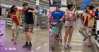 <p>Walmart shoppers busted a move to an Earth, Wind &amp; Fire classic. They demonstrated their fancy footwork in the middle of the store, dancing like no one was watching. Watch the short but enjoyable clip to see how these shoppers did when they felt the beat and let the music take over.</p>

<p>Shopping is one of the worst activities that human beings engage in on a regular basis. Navigating a store, hoping to find whatever items you&rsquo;re looking for in a timely manner, is not my idea of fun. How about you? Yes, I understand that it&rsquo;s something that must be done, but that still doesn&rsquo;t mean it&rsquo;s an enjoyable experience. In fact, I would argue that it being an obligation makes it even worse.</p>

<p>Since we can all agree that shopping is awful, I imagine the grocery store or department store isn&rsquo;t a place where a lot of joy is present. So, because that is the case, one young man used his dance skills to try to add some joy and happiness where it&rsquo;s obviously lacking.</p>

<p><a href="https://www.youtube.com/shorts/VUlp06WrE9s">The clip posted on YouTube</a> shows the talented young man dancing his way up to several people at Walmart. Surprisingly, some of them even join in on the fun and have some pretty impressive dance moves.</p>

<p>While not everyone he approaches immediately joins in and shows off their moves, nearly everyone he does walk up to ends up with a big, massive grin on their face. This shows that joy, happiness and fun are infectious. One person, with their attitude and demeanor, can make a significant difference on those around them.</p>

<p>To make the video even better, the people in the video are dancing around the Walmart store to Earth, Wind &amp; Fire&rsquo;s &ldquo;Let&rsquo;s Groove.&rdquo; It&rsquo;s impossible to hear that song and remain in a bad mood.</p>

<p><em><strong><a href="https://www.godtube.com/bible/psalms/149-3">Psalm 149:3</a></strong> &ldquo;Let them give praise to his name in the dance: let them make melody to him with instruments of brass and corded instruments of music.&rdquo;</em></p>
