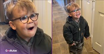 <p>This little boy&rsquo;s reaction when his dad said this is pure joy, and it will melt your heart. He was absolutely over the moon when his father informed him that this was happening. Watch the short but sweet clip to see the young man&rsquo;s adorable response to what his father told him.</p>

<p>Is there anything better than being a parent? Sure, those little ones may get on your nerves at times, leave you exhausted and sleep-deprived. Their sporadic and momentary inability to hear and listen to the words that come out of your mouth may be beyond maddening and infuriating. However, being a mother and father is the best and most important title and position you&rsquo;ll ever receive.</p>

<p>All children love playing with their friends. But most of the time, what they really want is to spend as much time with you as possible, at least until they become teenagers, anyway. It doesn&rsquo;t matter what the activity is, either; they simply want to be included and with you. <a href="https://www.youtube.com/shorts/PTPnXviEKOI">A clip posted on YouTube</a> captures the unbridled joy and happiness of a little boy when his father informed him that he was being included in a planned outing.</p>

<p>The precious, heartwarming video begins with the little boy gathering snacks for his father to take along on his big hunting outing. When the young man enthusiastically delivered the bag of snacks to his father, he learned that he was coming along. His father was taking him on the deer hunt. The youngster could not have been more thrilled to hear this.</p>

<p>&ldquo;I&rsquo;m not going to be able to eat all of this by myself,&rdquo; the little boy&rsquo;s father said.</p>

<p>&ldquo;Why?&rdquo; the youngster asked.</p>

<p>&ldquo;&rsquo;Cause you&rsquo;re going to have to come with me,&rdquo; his father responded.</p>

<p>Immediately after hearing this, the little guy&rsquo;s face lights up. He kicks up his feet and screams with delight, &ldquo;Thanks, Daddy!&rdquo;</p>

<p>That will be one hunt neither of them will ever forget. Even if they come up empty, I&rsquo;m guessing that will be a terrific outing.</p>

<p><em><strong><a href="https://www.godtube.com/bible/psalms/103-13">Psalm 103:13</a></strong> &ldquo;As a father has pity on his children, so the Lord has pity on his worshippers.&rdquo;</em></p>
