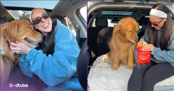 <p>You&rsquo;ll melt watching this pup enjoy its special birthday treat. The adorable canine turned another year older and was taken to a popular spot to help celebrate the special occasion. Watch the short but precious clip to see where the pup was taken and the birthday treat the dog received, which it gobbled down.</p>

<p>Most people do not like celebrating or even recognizing their birthday. As far as those individuals are concerned, there are only 364 days in a year, with the day of their birth having completely disappeared from the calendar. Of course, that mentality and thinking makes sense. No one wants a reminder that you&rsquo;re getting older, which is exactly what a birthday is.</p>

<p>However, it appears that human beings are the only ones who have a strong aversion to their birthdays. Dogs and other animals seem not to mind birthdays at all. They enjoy them because those cute, furry and four-legged creatures are often treated to something special on their big day. It&rsquo;s either that or they actually have no concept or understanding of birthdays. But who really knows, right?</p>

<p>Anyway, an <a href="https://www.youtube.com/watch?v=yxvHFb46VL0">adorable clip posted on YouTube</a> shows how one golden retriever, Wally, celebrated his birthday. The pup was taken to the most popular fast-food chain in the world: McDonald&rsquo;s.</p>

<p>The sweet video shows Wally excitedly hanging out of the back window in the drive-thru as the order for his special birthday treat is taken. It&rsquo;s clear that this pup has been to McDonald&rsquo;s a time or two before and knows what is coming. When they arrive at the pick-up window, the animal excitedly awaits for the food to be delivered.</p>

<p>When it comes time to enjoy his special birthday treat, which is a Happy Meal with a plain hamburger, fries, water and apple slices, Wally wastes no time scarfing down the food. He gobbles down the fries and essentially inhales the hamburger. But finishes it off in a healthy, sensible way, chomping down on the pieces of apple and washing it all down with some water.</p>

<p><em><strong><a href="https://www.godtube.com/bible/genesis/1-21">Genesis 1:21</a></strong> &ldquo;And God created great whales, and every living creature that moves, which the waters brought forth abundantly, after their kind, and every winged fowl after his kind: and God saw that it was good.&rdquo;</em></p>
