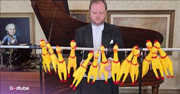 You Won’t Believe This ‘Ave Maria’ Rendition… Featuring Plastic Chickens