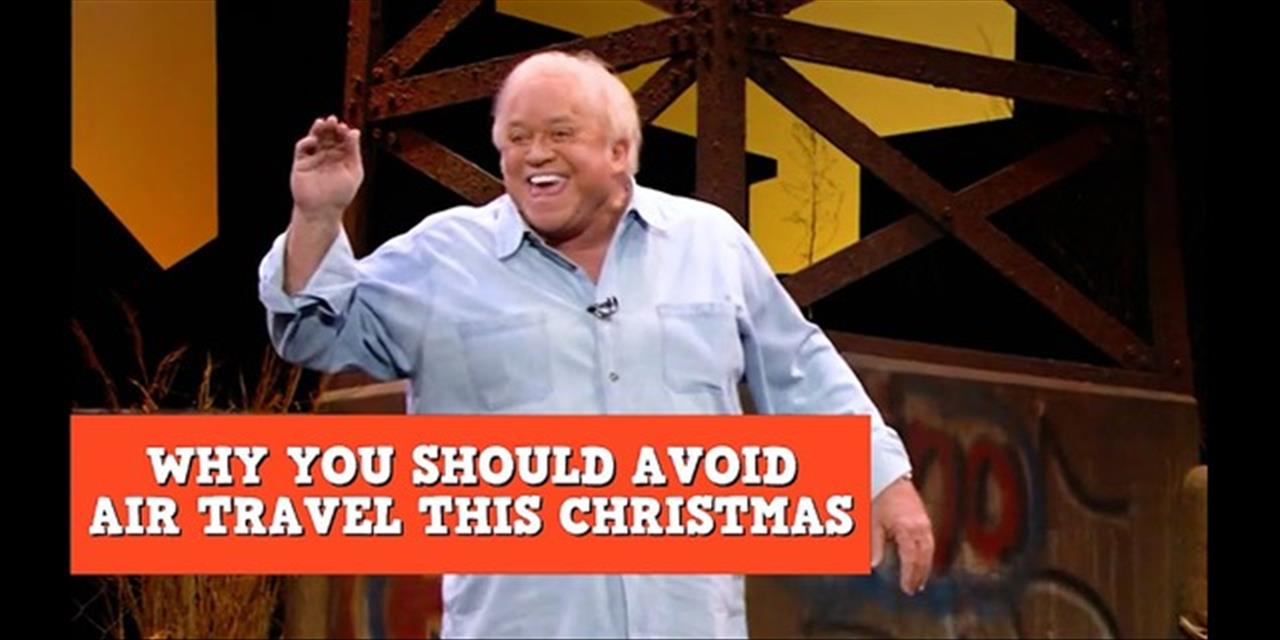 <p>Fear of flying turns into a full breakdown of airline logic, safety announcements, and the lies we tell ourselves at 30,000 feet. From flotation-seat optimism to tiny island planes that care a little too much about passenger weight, this bit skewers air travel with sharp observations and escalating absurdity. If flying makes you nervous, this will feel uncomfortably familiar.</p>
