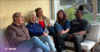 <p>What a powerful moment of worship in this intimate family living room! Watching this family&rsquo;s beautiful rendition of &lsquo;Give Thanks&rsquo; will lift your spirit.</p>

<p>There is a precious father and mother, two daughters, and a boyfriend sitting on a couch in a moment of a acapella worship. Megan Tibbits is the precious young woman on the right of the couch. She is a famous harpist and singer/songwriter.&nbsp;</p>

<p>Her family posted this video during their special time together over the holidays. The five different voices, each with its own harmonies, will wow you from the low bass to the upper harmonies. This group could go on the road together.&nbsp;</p>

<p>If you are trying to cultivate more gratitude in your life today, this is your opportunity to sing along. Our worship can be an act of gratitude and a reminder that God has given us so many blessings, and we can respond to Him in praise with our whole lives.&nbsp;</p>

<p>As you watch this family, you will see a beautiful group of believers celebrating our great Savior. You will witness joy and happiness on their faces as they sit snuggled up on the couch, singing as a team.</p>

<p>The chorus says:</p>

<p>And now let the weak say I am strong<br />
Let the poor say I am rich<br />
Because of what the Lord has done for us</p>

<p>God tells us to give thanks. David wrote many Psalms of thanksgiving. May this song spur on your gratitude today and remind you of the sweet gifts from Jesus.&nbsp;</p>

<p>He has given us life and the opportunity of eternal life in Jesus. There is always something to be thankful for in Christ.</p>

<p><em>&ldquo;Give thanks to the Lord, for he is good! His faithful love endures forever. Has the Lord redeemed you? Then speak out! Tell others he has redeemed you from your enemies." <strong><a href="https://www.godtube.com/bible/Psalms/107-1">Psalm 107:1-2</a></strong></em></p>
