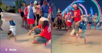 <p>This young man has some show-stopping dance moves. Likely, no one saw those types of moves coming from the little guy. Watch the short but thoroughly enjoyable clip to see the youngster unexpectedly bust out the dance moves, giving everyone around quite the thrill.</p>

<p>We have all been blessed with various talents and gifts. The good Lord bestowed those skills and abilities upon us to be used in some form or fashion. Now, while gifts are good and great, and everyone loves receiving them, they are worthless if they are never used.</p>

<p>Who cares if you&rsquo;re a great orator if you never speak up and use your voice? Good with your hands? Well, never fixing anything or creating anything with your hands, those skills mean that it was all for nothing. Are you an athlete, blessed with out-of-this-world talent on the football or baseball field, but too afraid to try out for the team? All of those talents and skills are pointless, useless if we fail to implement them in any way.</p>

<p>Of course, what often keeps people from using their talents is the fear of failure and how others will think about and judge us. What could we accomplish if we didn&rsquo;t care what anyone else thought or weren&rsquo;t afraid of failing short? The world would probably be a better place.</p>

<p><a href="https://www.youtube.com/shorts/pLLBXq1NQbA">In a clip posted on YouTube</a>, one young man shows what he can do after initially hesitating to display his jaw-dropping dance moves.At first, the young man is obviously afraid to start dancing, but the older guy approaches him and encourages him to join in the fun. &nbsp;He even slightly backs away, looking a bit unsure of himself.</p>

<p>But moments later, the young man puts all his worries and fears behind him and lets loose. He shows he has been blessed with some fancy footwork, much to everyone's delight.</p>

<p><em><strong><a href="https://www.godtube.com/bible/psalms/149-3">Psalm 149:3</a></strong> &ldquo;Let them give praise to his name in the dance: let them make melody to him with instruments of brass and corded instruments of music.</em></p>
