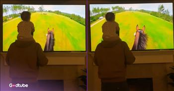 <p>This father-daughter horseback adventure will melt your heart. It&rsquo;s a cute, sweet ride that is unlike most other horseback rides. Watch the short, but adorable and precious clip to see this father and daughter spend some time riding a horse together.</p>

<p>As all parents understand all too well, children remain little for only a short period of time. Parents better cherish and treasure those childhood years because before you know it, they&rsquo;ll be gone, and you&rsquo;ll be longing for those moments. Time stops for no one, and that includes those who have small children.</p>

<p>Blink, and those little children are no longer little or children. Soon enough, they are angsty and moody teenagers who want nothing to do with Mom and Dad as they try to assert their independence and find themselves. Close and open your eyes again; they are graduating from high school and heading off to college. Of course, the point is to spend as much time as possible with your little ones. It doesn&rsquo;t matter what the activity is as long as it&rsquo;s done together.</p>

<p><a href="https://www.tiktok.com/@mamabjohnson/video/7593162033315597581">In a clip posted on social media</a>, a father and his little girl found a unique way to spend time together: they went horseback riding. Instead of heading out to a ranch or a nearby farm, this horseback riding was completely virtual but was just as fun.</p>

<p>A video of a horse galloping through a field was played on TV as Dad served as the horse with the little girl sitting atop of her father&rsquo;s shoulders. Watching the video, Dad stayed in lockstep with the horse on the screen, moving about, giving the child a similar experience as if she were actually on top of the animal.</p>

<p>Sure, it may not have been the conventional type of horseback riding most people envision, but the way they did it was special, nonetheless. It&rsquo;s likely to be a ride, a memory that both of them will cherish and look back fondly upon for a long time.</p>

<p><em><strong><a href="https://www.godtube.com/bible/ephesians/6-4">Ephesians 6:4</a></strong> &ldquo;And, you fathers, do not make your children angry: but give them training in the teaching and fear of the Lord.&rdquo;</em></p>
