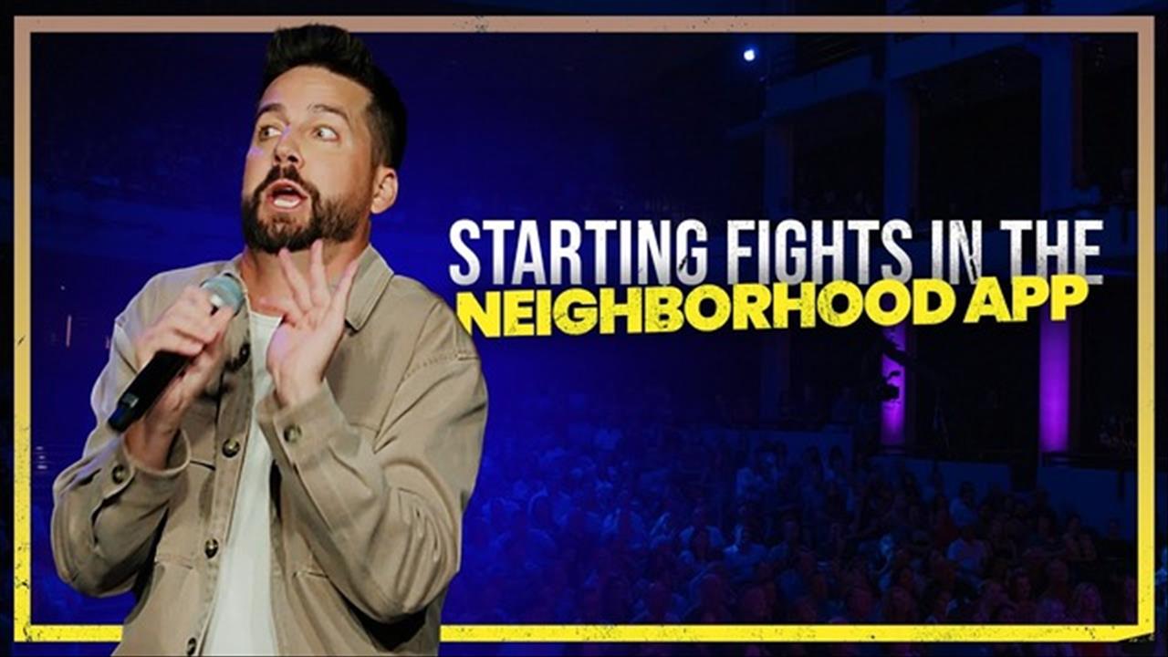 <p>A hilarious look at neighborhood apps, online drama, and local community chaos. This clean comedy bit covers neighborhood arguments, HOA rules, and the wild things people post online.</p>
